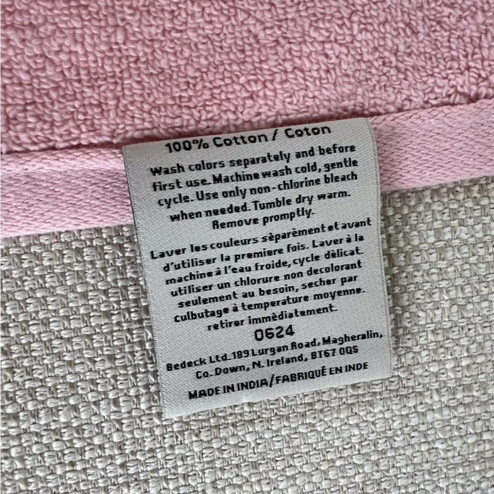 Ted Baker London Bath Towel Pink Super Plush Luxury 30